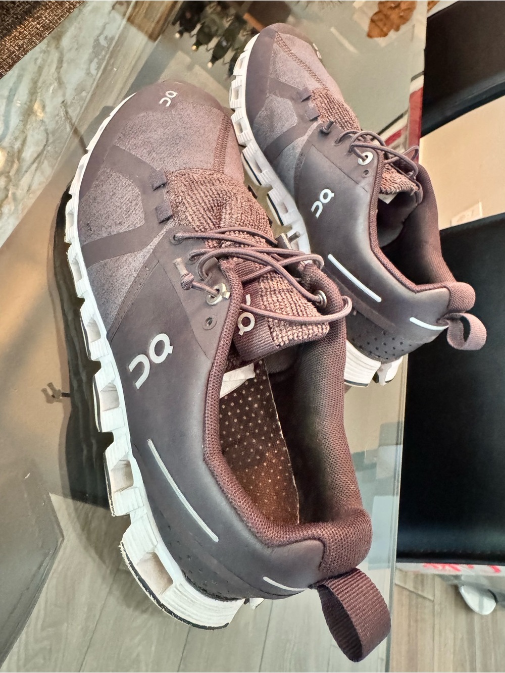 On Cloud 5 Burgundy Women’s Running/Walking Sneakers - Picture 2 of 8